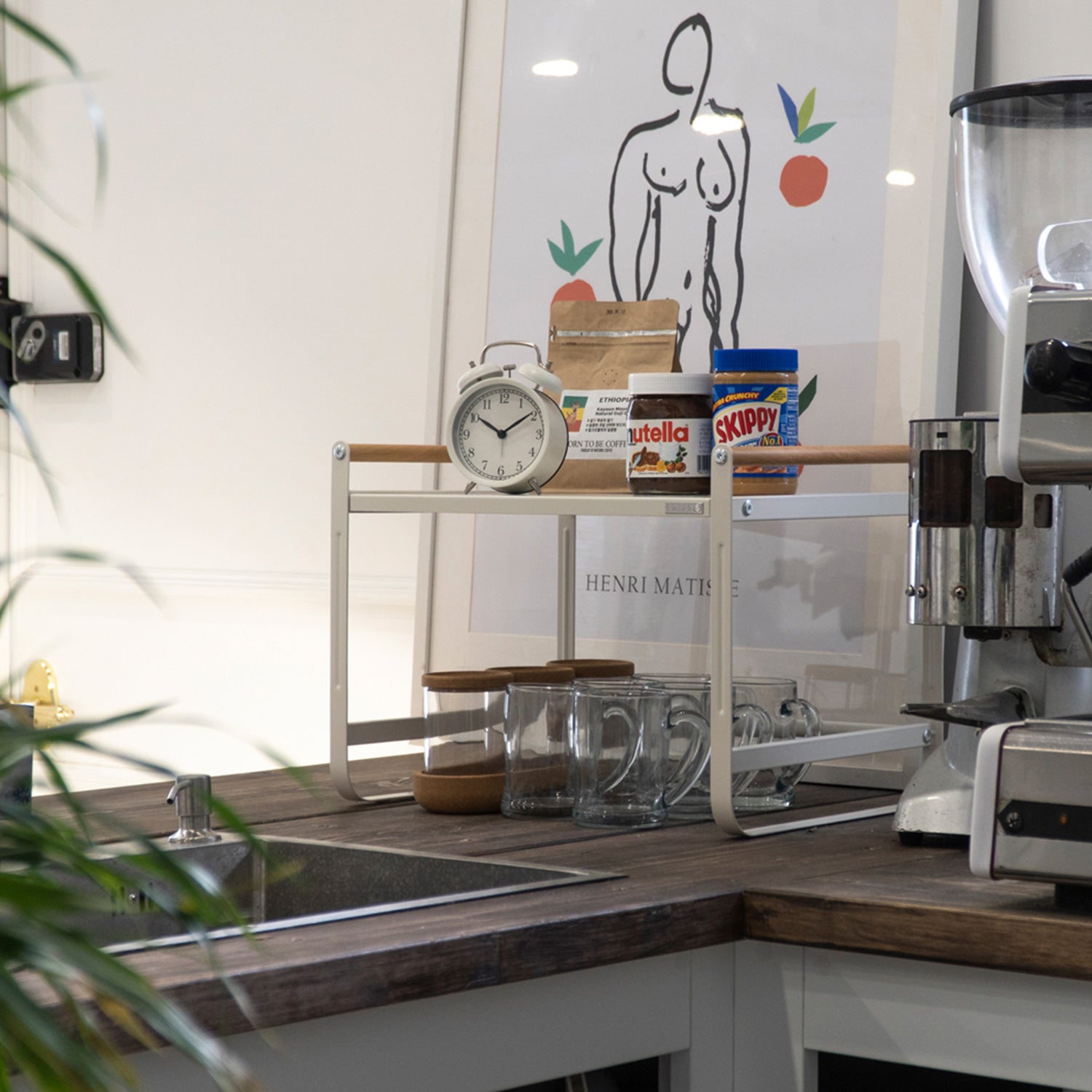 Microwave Oven Rack, Kitchen Counter Top Shelf Organizer