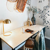 SOFSYS modern industrial home office desk table for laptop, computer, working, gaming, and streaming in living space, office, and bedroom