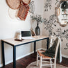 SOFSYS modern industrial home office desk table for laptop, computer, working, gaming, and streaming in living space, office, and bedroom