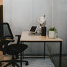 SOFSYS modern industrial computer desk for laptop, working, gaming, and writing in living space, home office, and bedroom with style