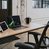 SOFSYS modern industrial computer desk for laptop, working, gaming, and writing in living space, home office, and bedroom with style