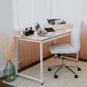 SOFSYS modern industrial computer desk for laptop, working, gaming, and writing in living space, home office, and bedroom with style
